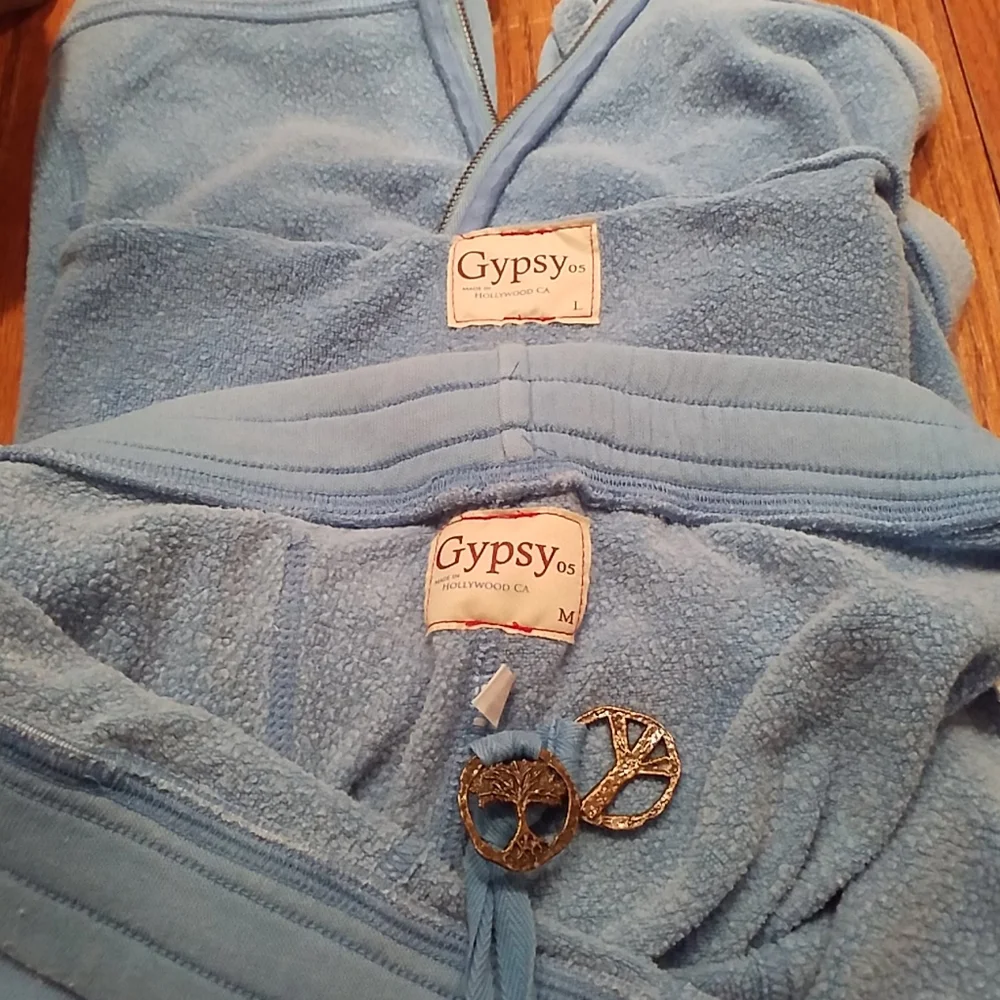 Gypsy 05 Matching Set Blue Hoodie and Sweatpants Size L